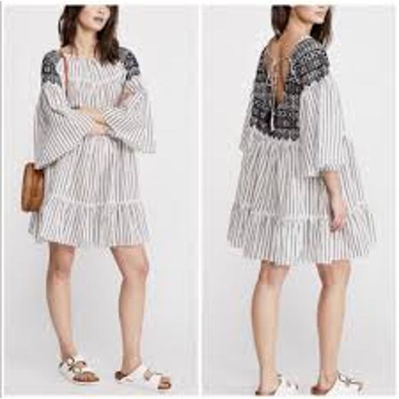 Free People Lola Embroidered Mini Dress - Picture 1 of 6